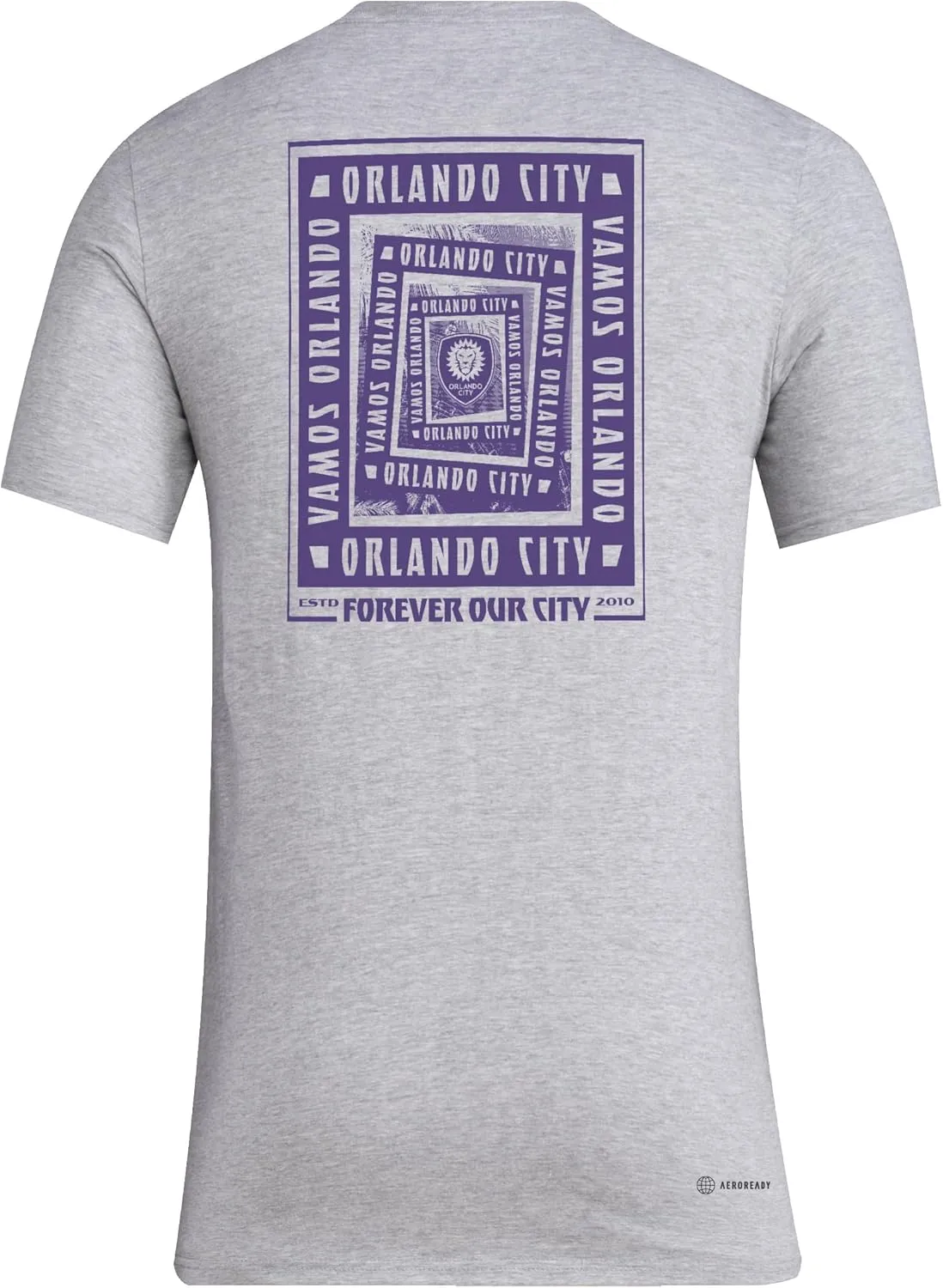 adidas Men's Orlando City SC Local Warp Pre-Game Short Sleeve T-Shirt