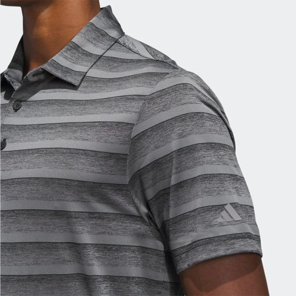 adidas Men's Two-Color Stripe Polo Shirt