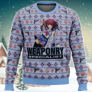 Angel Beats Nakamura Yuri Weaponry Specialist Ugly Sweater