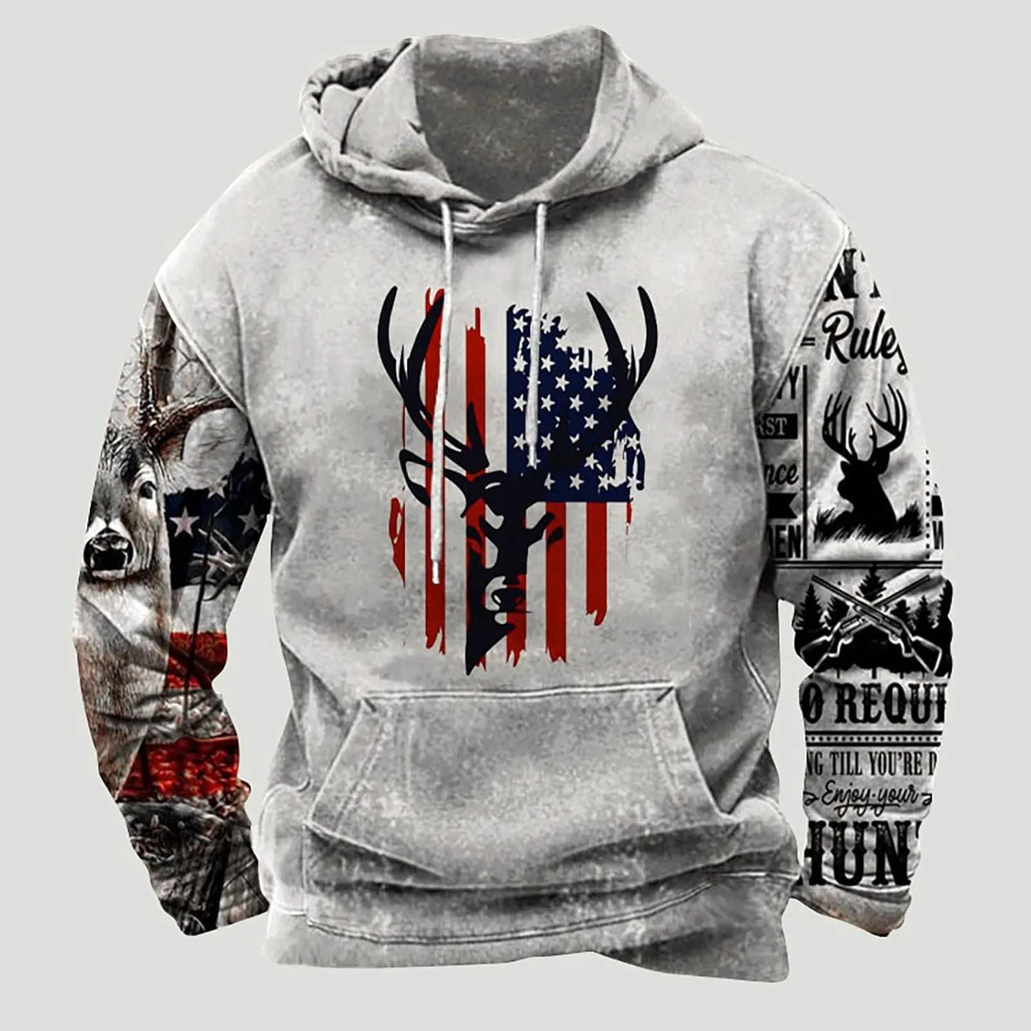 Aymnlox Western Aztec Ethnic Graphic Hoodies Sweatshirts for Men 2023 Fall Fashion Long Sleeve Casual Ethnic Print Pullover