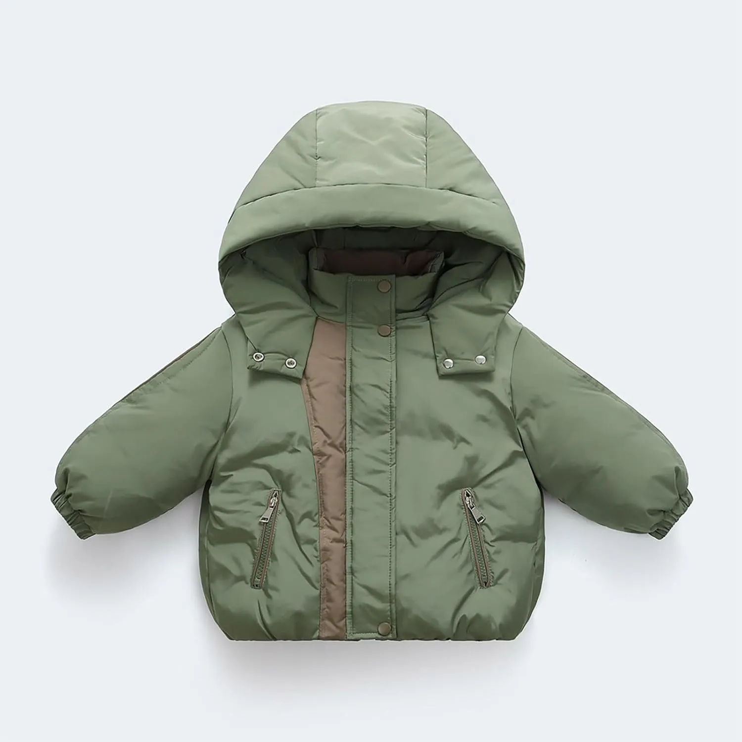 Baby Boys Girls Winter Coats Kids Toddler Baby Girls Boys Winter Warm Thick Solid Cotton Long Sleeve Padded