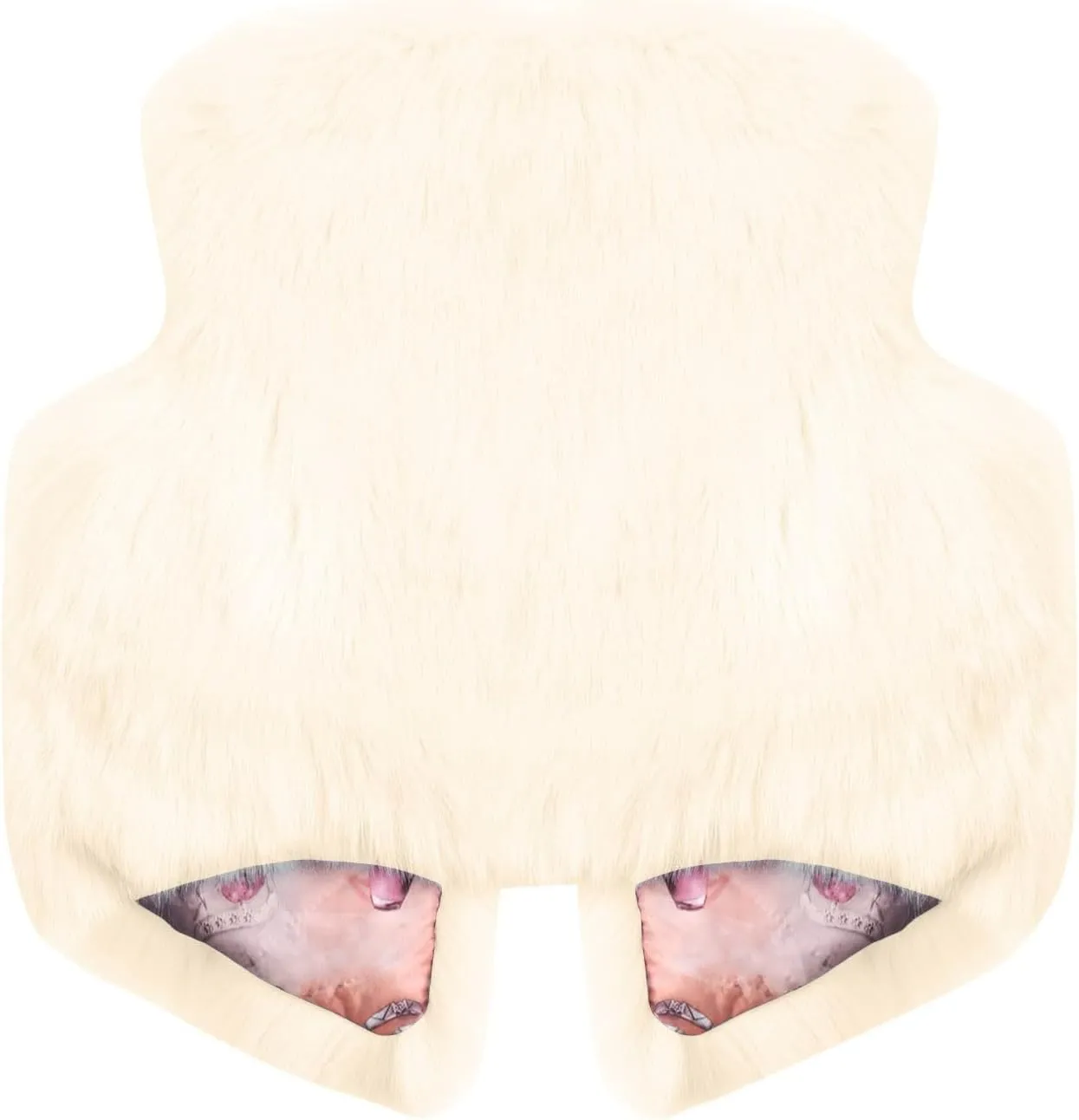 Baby Girl Winter Faux Fur Vest Coat Fuzzy Cute Warm Sleeveless Jacket Cloak Overcoat Thick Outerwear 1-8 Years