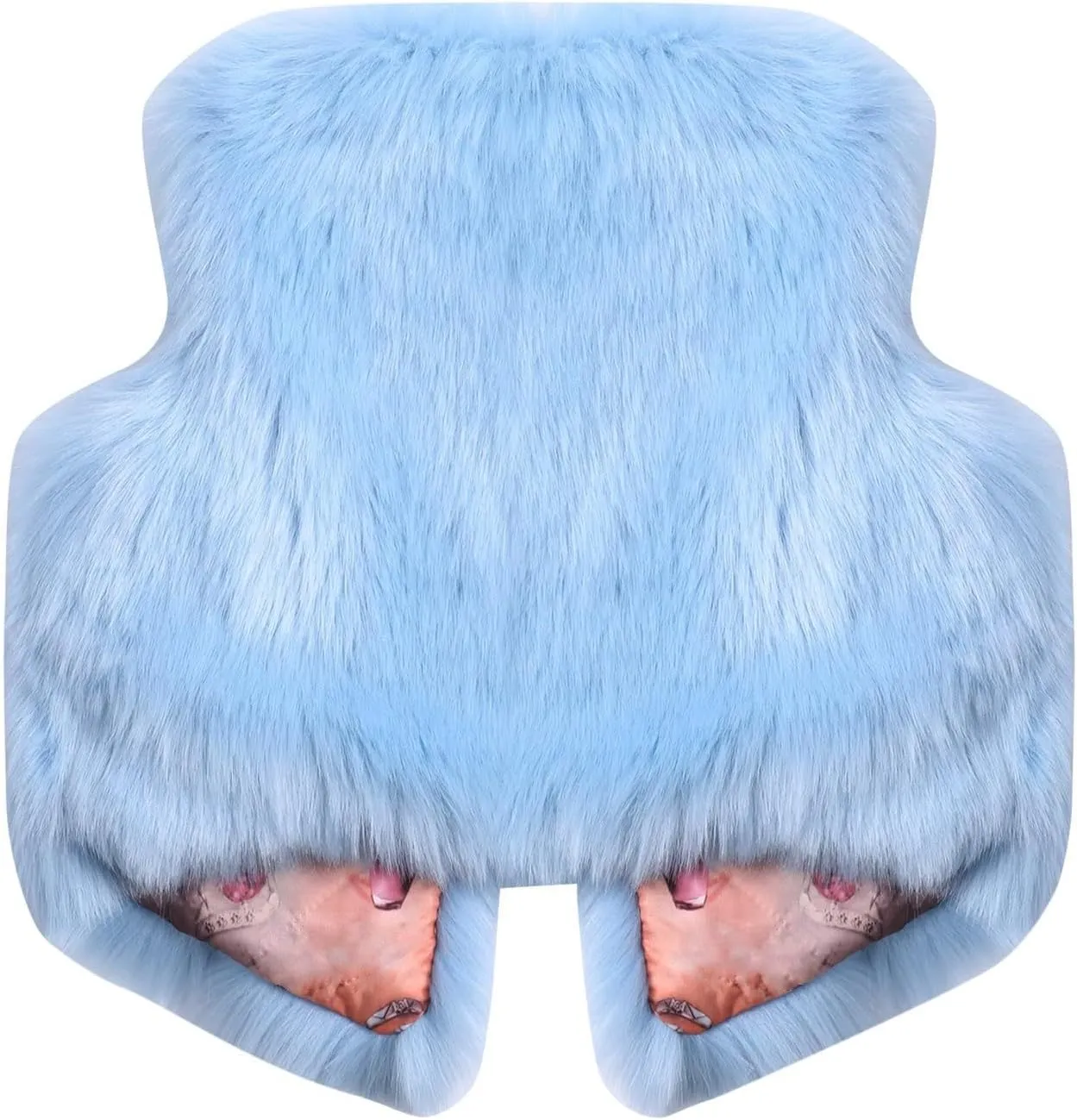 Baby Girl Winter Faux Fur Vest Coat Fuzzy Cute Warm Sleeveless Jacket Cloak Overcoat Thick Outerwear 1-8 Years
