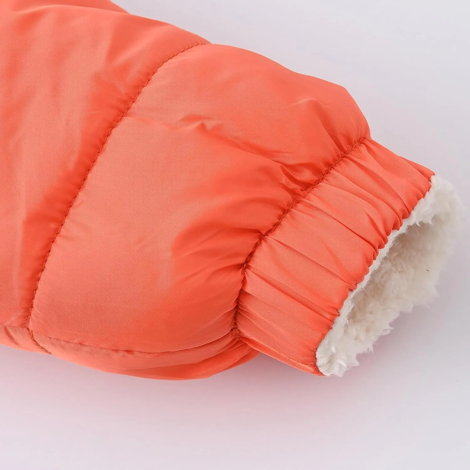 Boys And Girls Middle Children Solid Color Ears Cute Pocket Short Cotton Padded Children's Winter Coats for Tween Girls