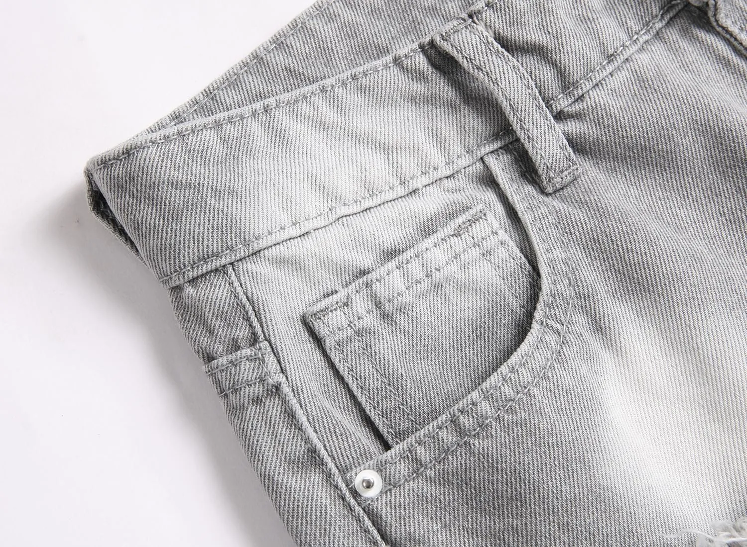 Boy's Stacked Jeans Skinny Fit Ripped Destroyed Distressed Fashion Comfy Denim Jeans Pants
