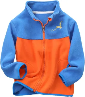 Boys Winter Jackets Coats Kids Boys Thick Cotton Padded Sports Jacket Sweatshirt Fleece Winter (Sky Blue, 4-5 Years)