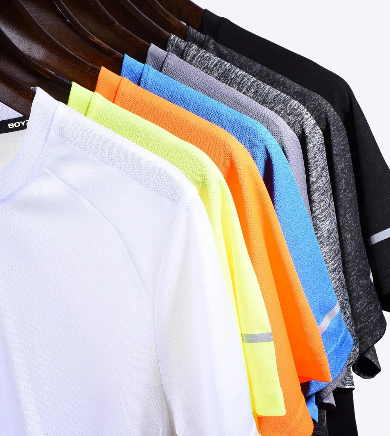 Boyzn 1 or 3 Pack Men's Workout Running Shirts, Dry Fit Moisture Wicking T-Shirts, Sports Gym Athletic Short Sleeve Shirts