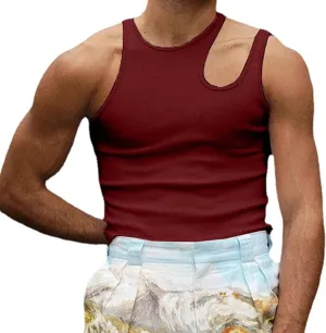 cloudmall Men's Summer Fashion Tank Tops Sexy Sleeveless T Shirts Punk Tee Vest Streetwear