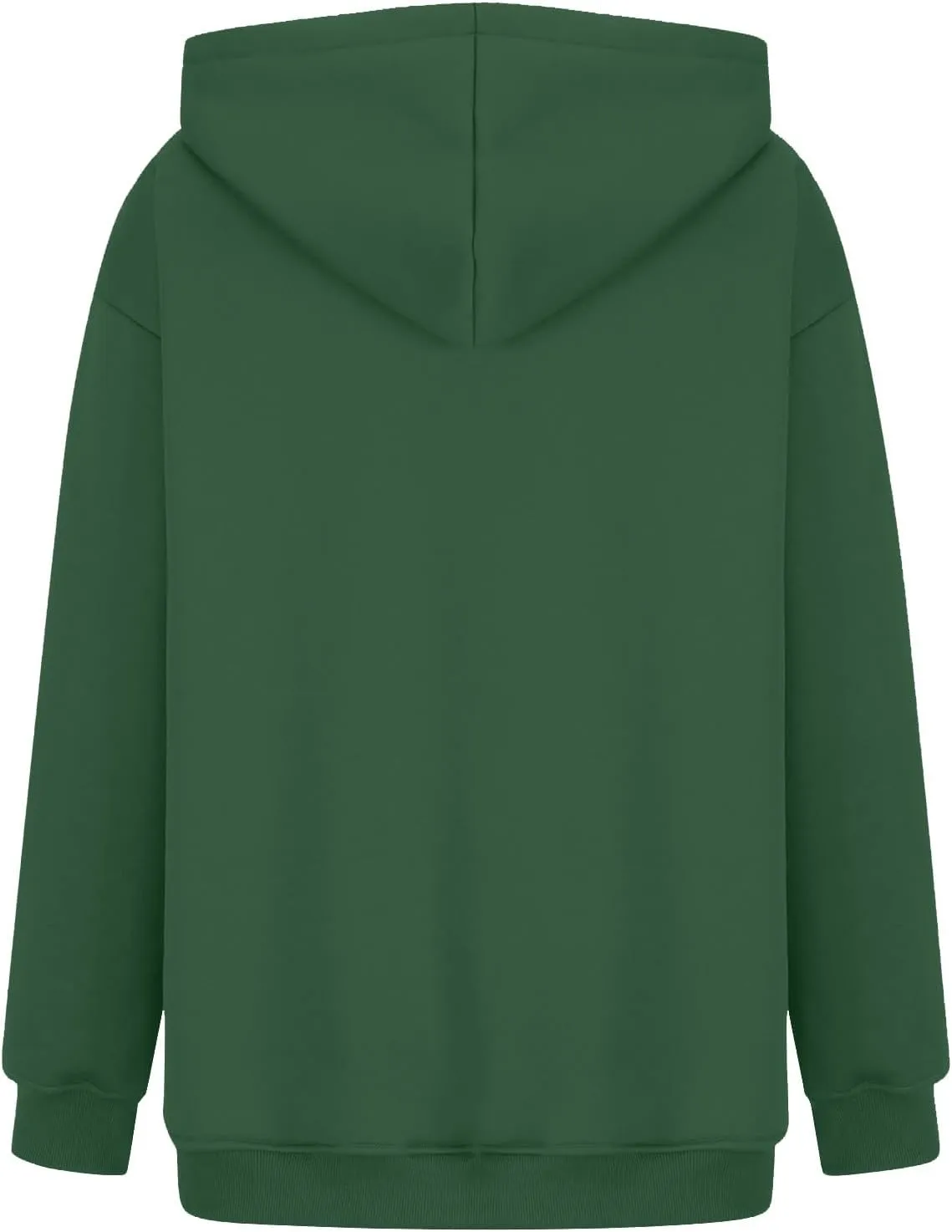 Crewneck Sweatshirts Women Drop Shoulder Fleece Lined Oversized Hoodie Thermal Long Sleeve Preppy Pullover Tops