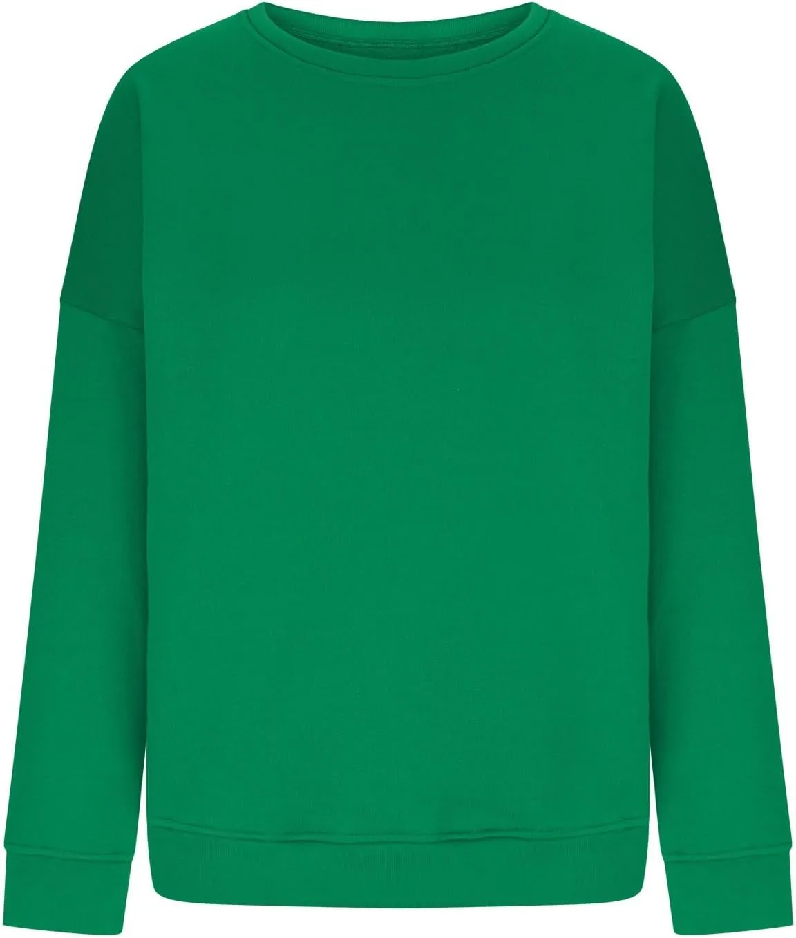 Crewneck Sweatshirts Women Long Sleeve Fleece Pullover Tops Cute Hoodies For Teen Girls Sweaters Solid Fall Outfits