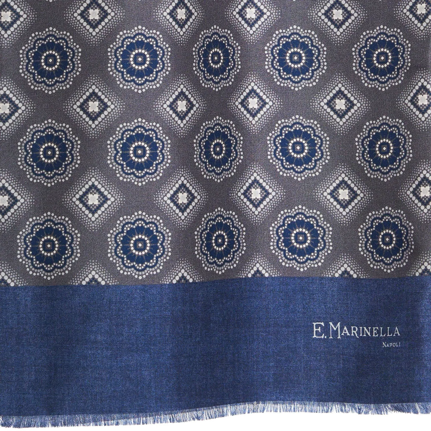 DARK GREY DOUBLE SILK SCARF