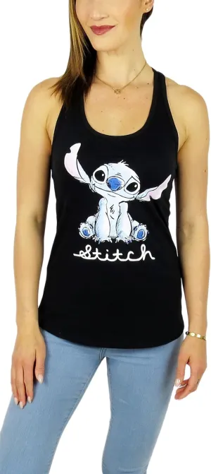 Disney Womens Stitch Racerback Tank Top