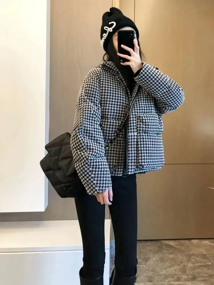 Down Cotton-Padded Coat Womens Short Jacket Famale Winter Jacket Casual Outwear