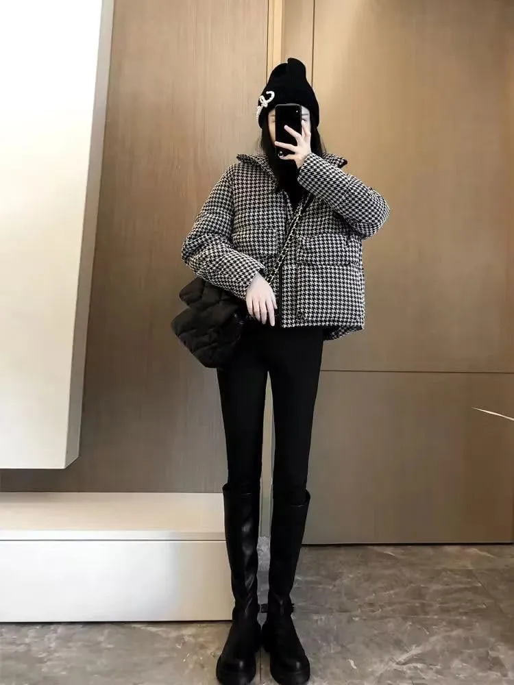 Down Cotton-Padded Coat Womens Short Jacket Famale Winter Jacket Casual Outwear