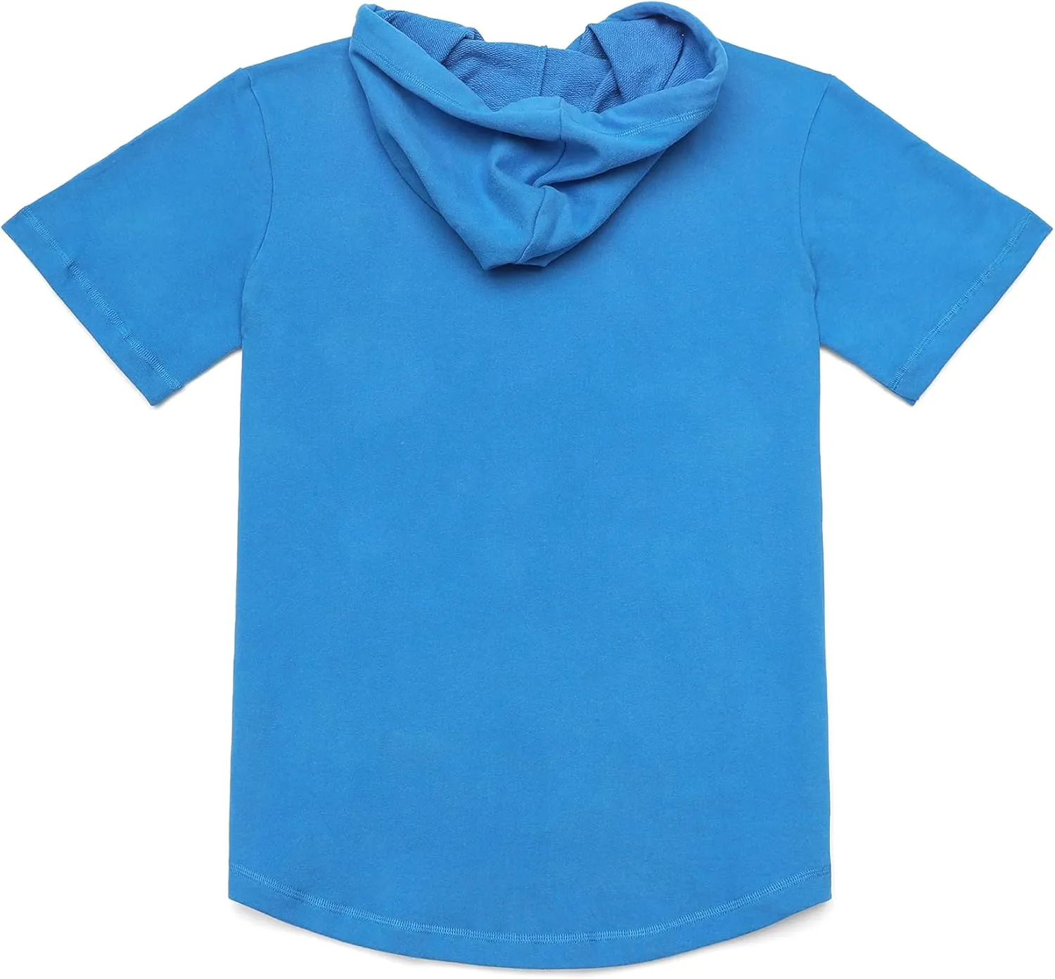 DubinikShort Sleeve Hoodie Lightweight Soft Cotton Moisture Wicking Kangaroo Pocket Short Sleeve Hoodie For Men
