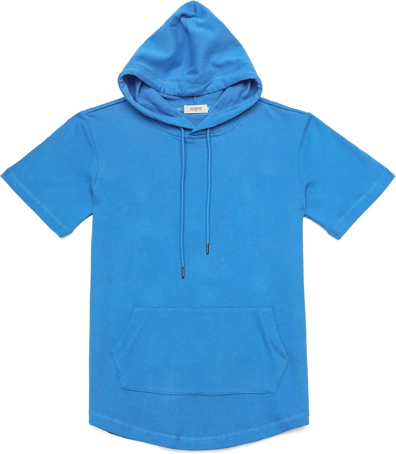 DubinikShort Sleeve Hoodie Lightweight Soft Cotton Moisture Wicking Kangaroo Pocket Short Sleeve Hoodie For Men