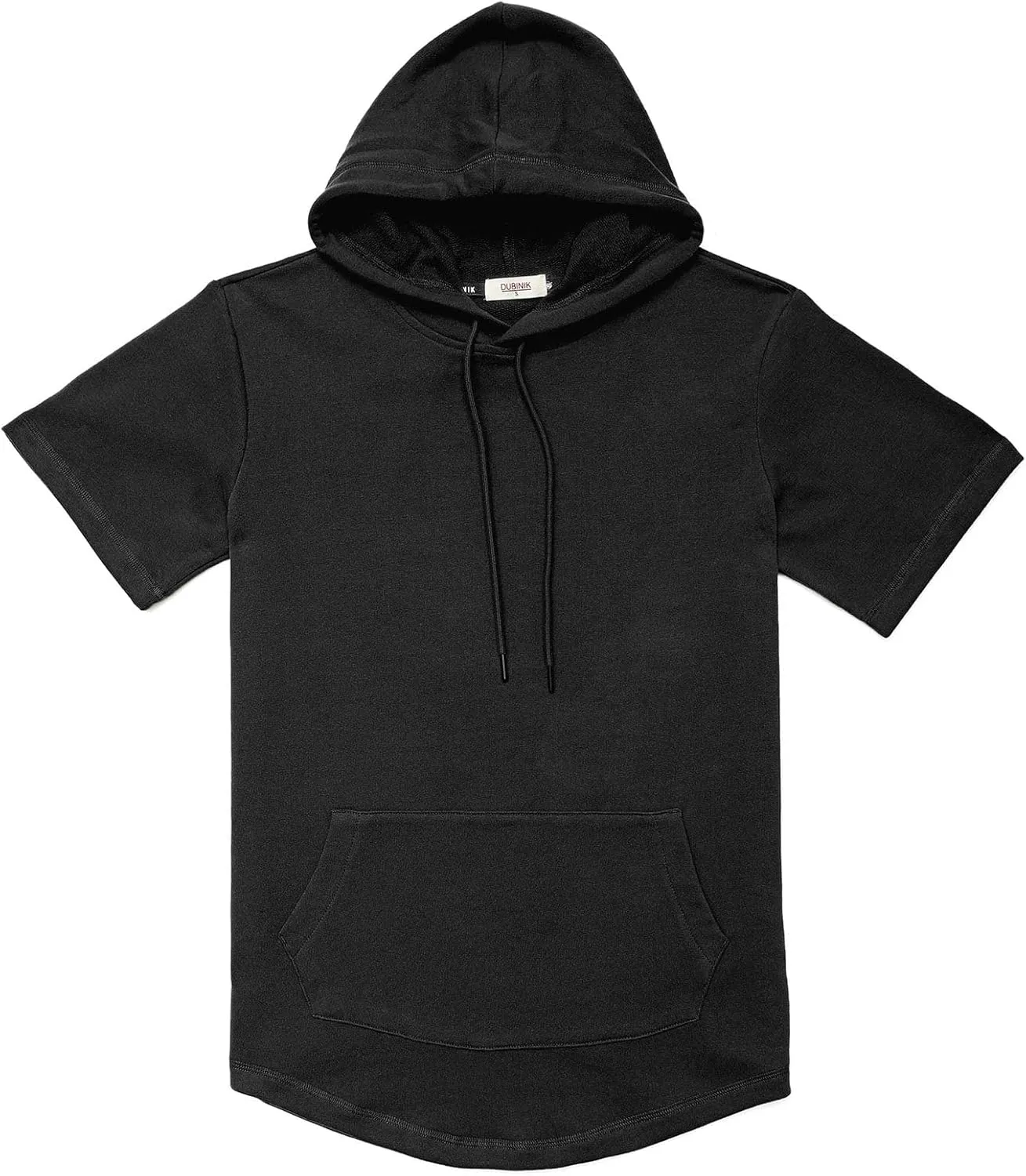 DubinikShort Sleeve Hoodie Lightweight Soft Cotton Moisture Wicking Kangaroo Pocket Short Sleeve Hoodie For Men