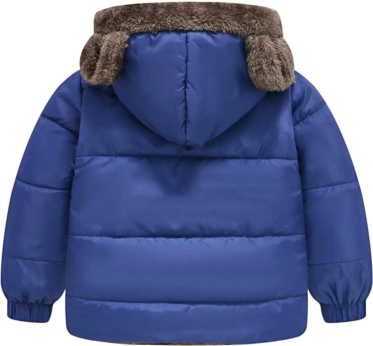 EnJoCho Boys and Girls Solid Color Ears Cute Pocket Short Cotton Padded Children's Coat Toddler