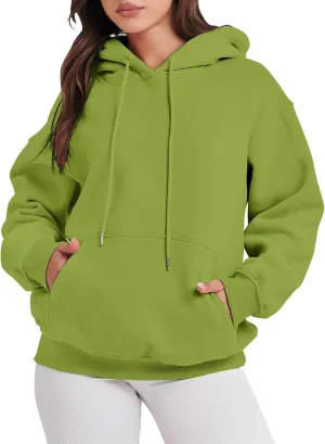 Fall Oversized Casual Sweatshirts with Pocket Ladies Women Hooded Print Round Neck Sweatshirt Long Sleeve with