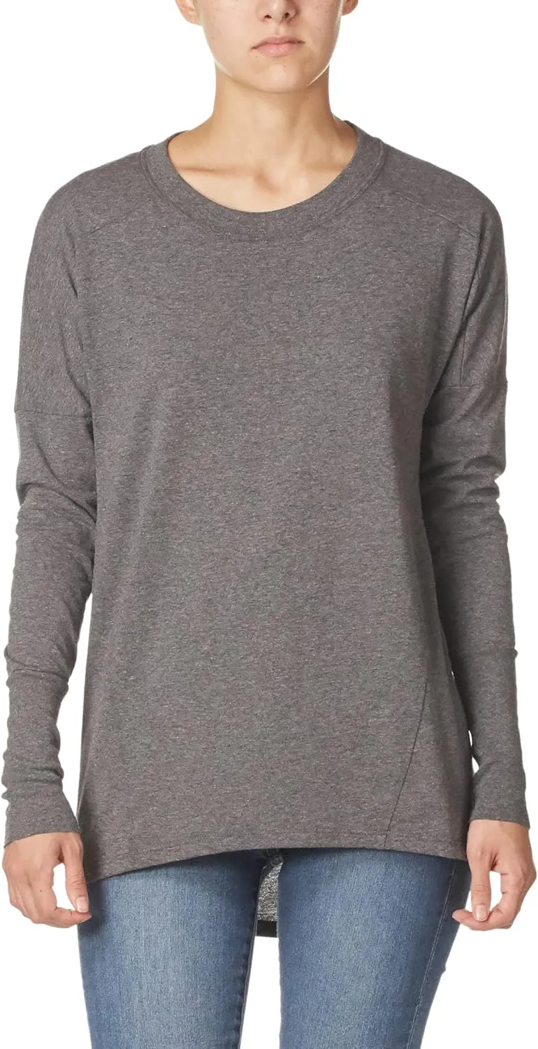Fruit of the Loom Women's Crafted Comfort Relaxed Fit Tri-Blend Tees, Short & Long Sleeve