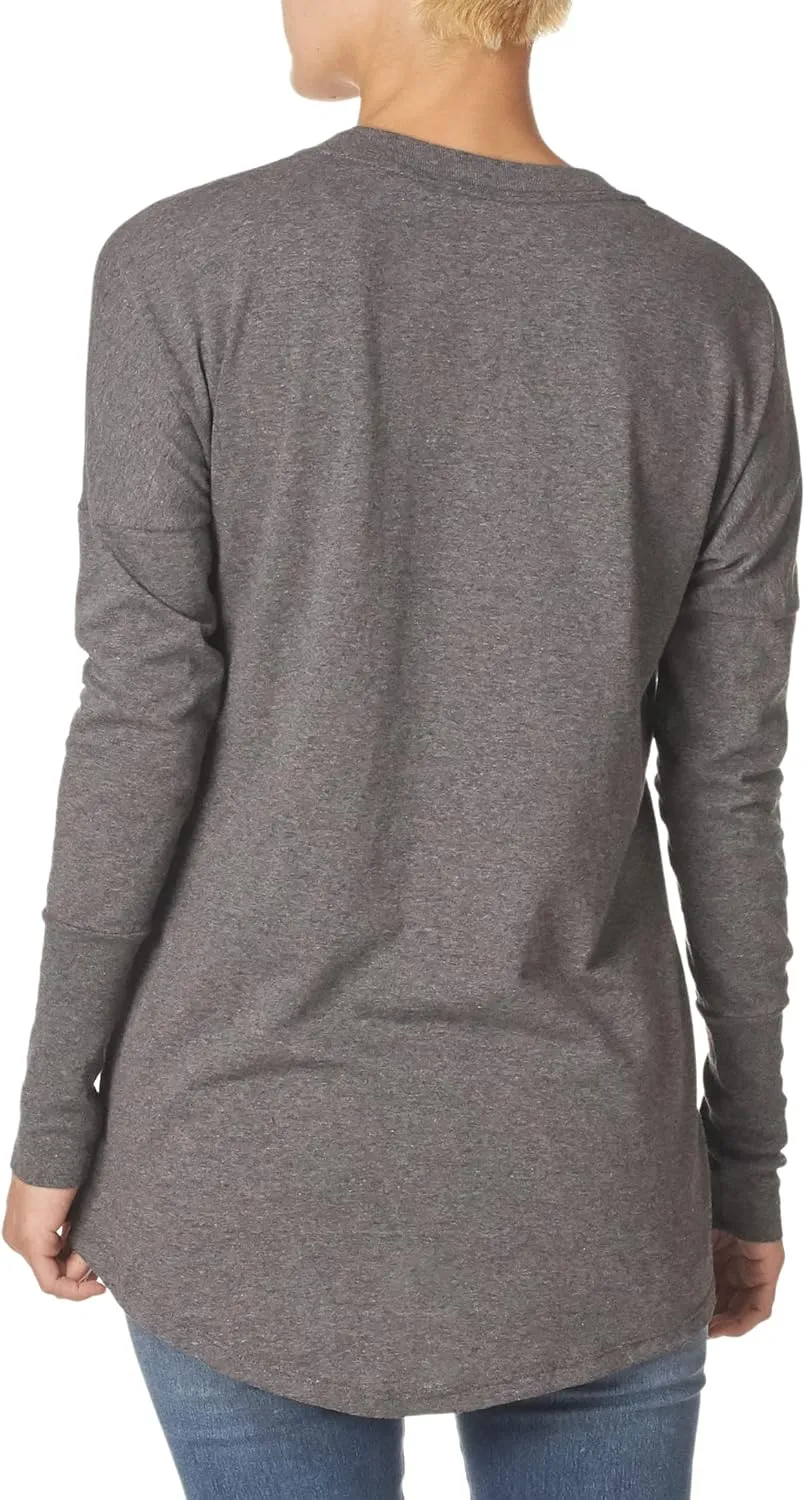 Fruit of the Loom Women's Crafted Comfort Relaxed Fit Tri-Blend Tees, Short & Long Sleeve