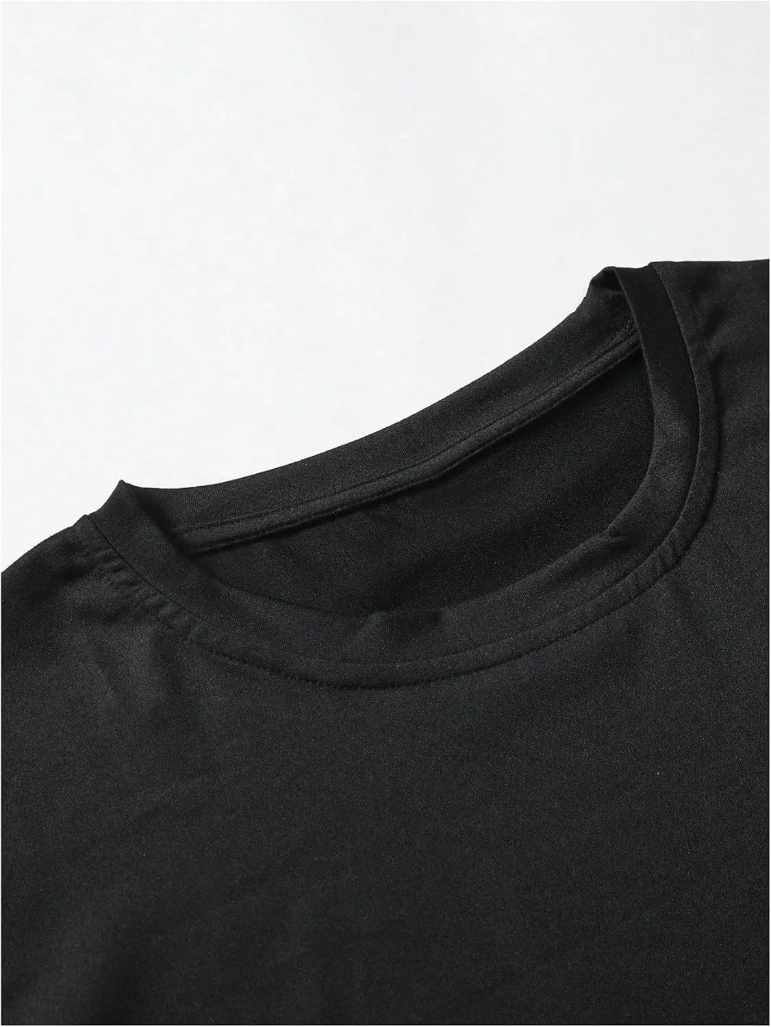 GORGLITTER Men's Y2K Graphic Tee Top Casual Oversized Short Sleeve Crewneck Drop Shoulder T Shirt
