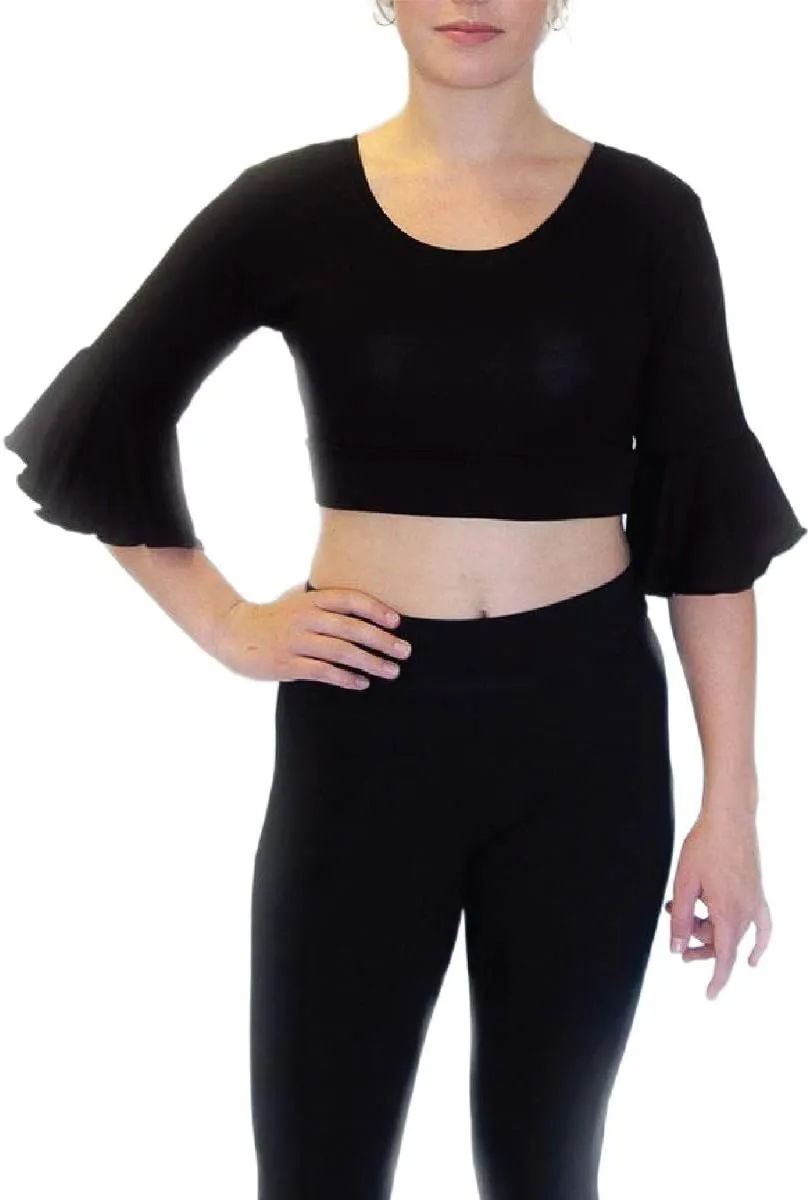 HALFTEE Bell Sleeve Layering Tee | Crop Tops for Women & Teens | XS-3X