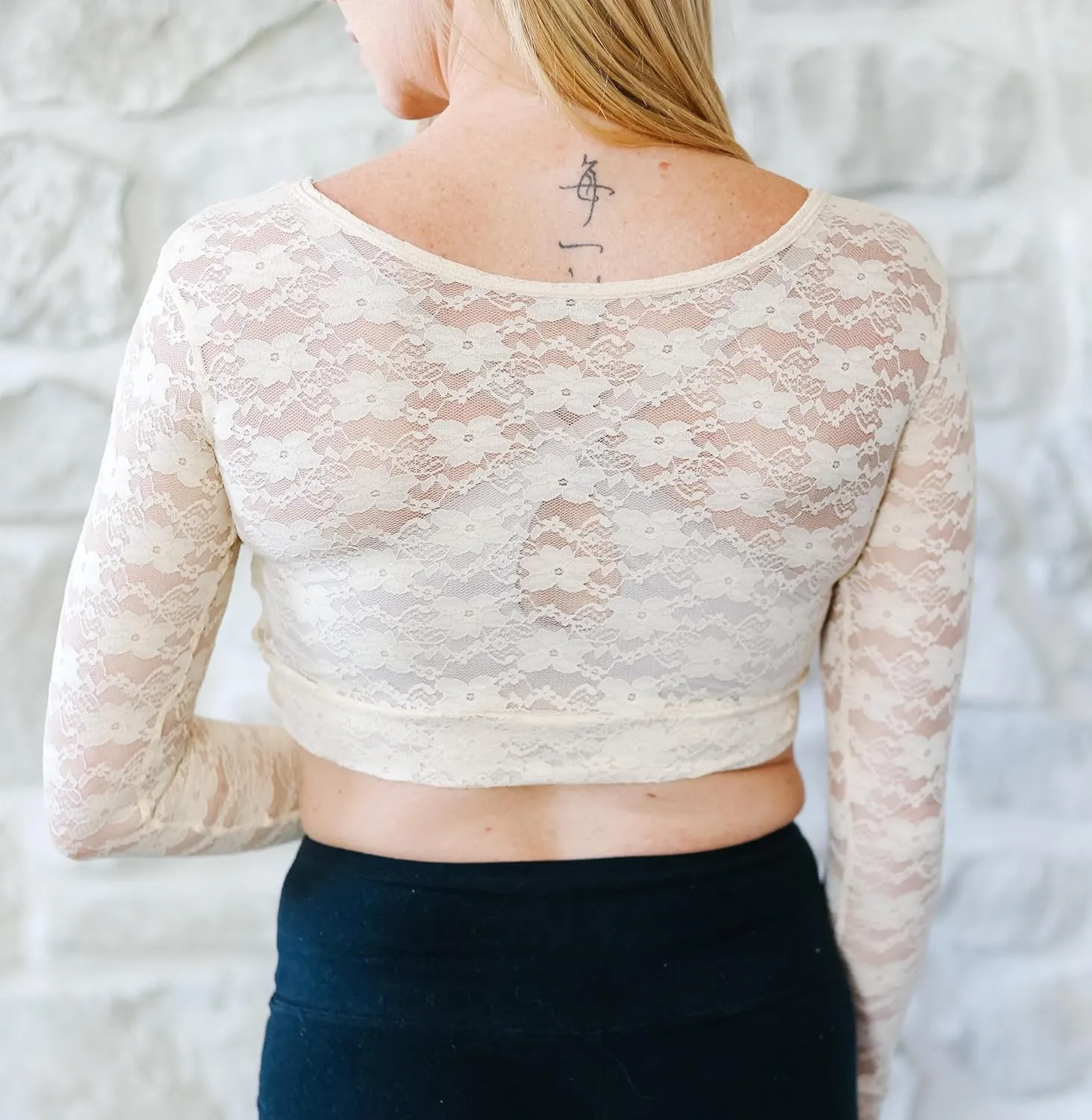 HALFTEE Full Lace Layering Tee | Crop Tops for Women & Teens | Crop Top | XS-3X |