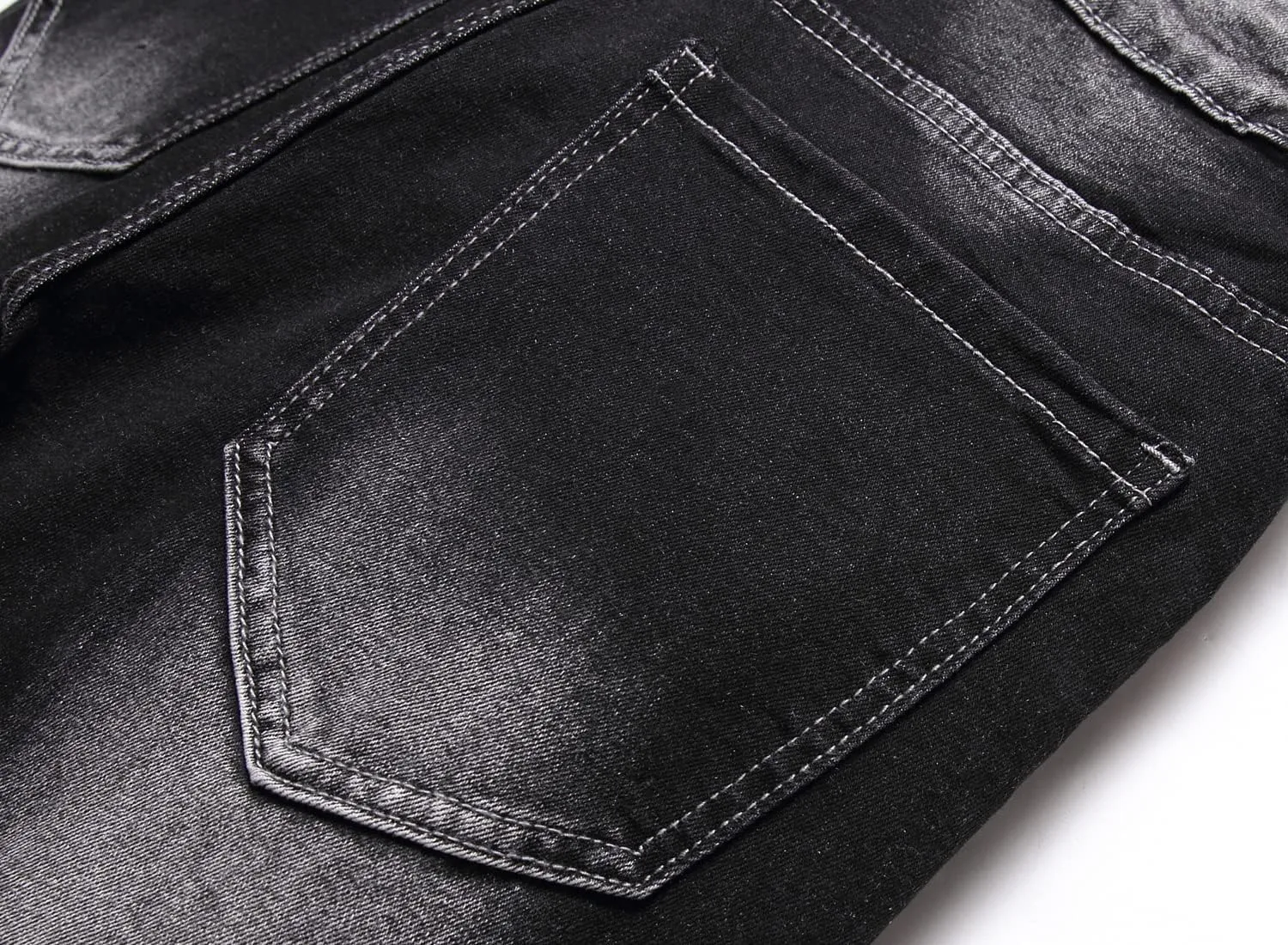 Homllyer Ripped Jeans for Men,Mens Slim Straight Fit Denim Jeans