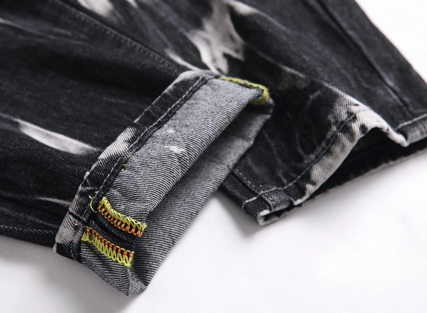 Homllyer Ripped Jeans for Men,Mens Slim Straight Fit Denim Jeans