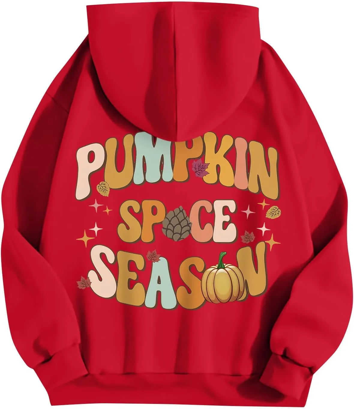 Hoodies For Teen Girls Long Sleeve O Neck Casual Drawstring Letter Printed Pullover Tops