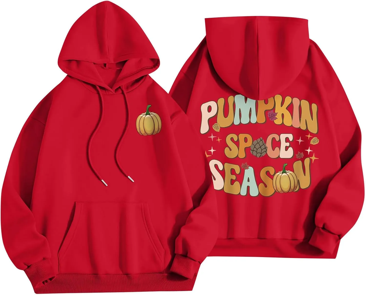 Hoodies For Teen Girls Long Sleeve O Neck Casual Drawstring Letter Printed Pullover Tops