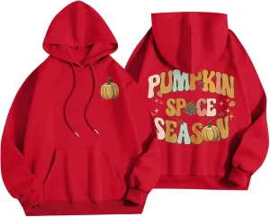 Hoodies For Teen Girls Long Sleeve O Neck Casual Drawstring Letter Printed Pullover Tops