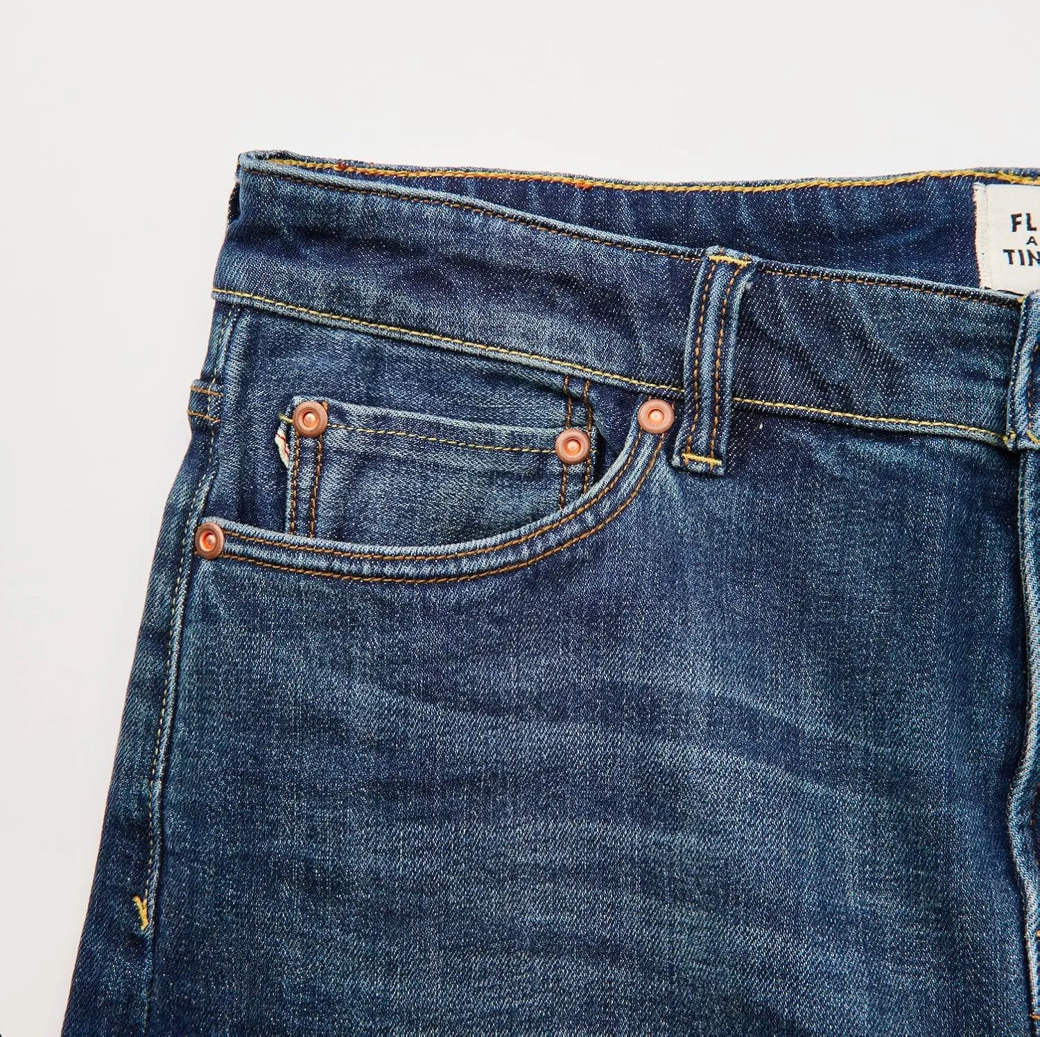 Huckberry Stretch Selvedge Denim Jeans for Men - 11.7 oz Mens Jeans with 1% Stretch, Copper Rivets- Year-Round Men Jeans