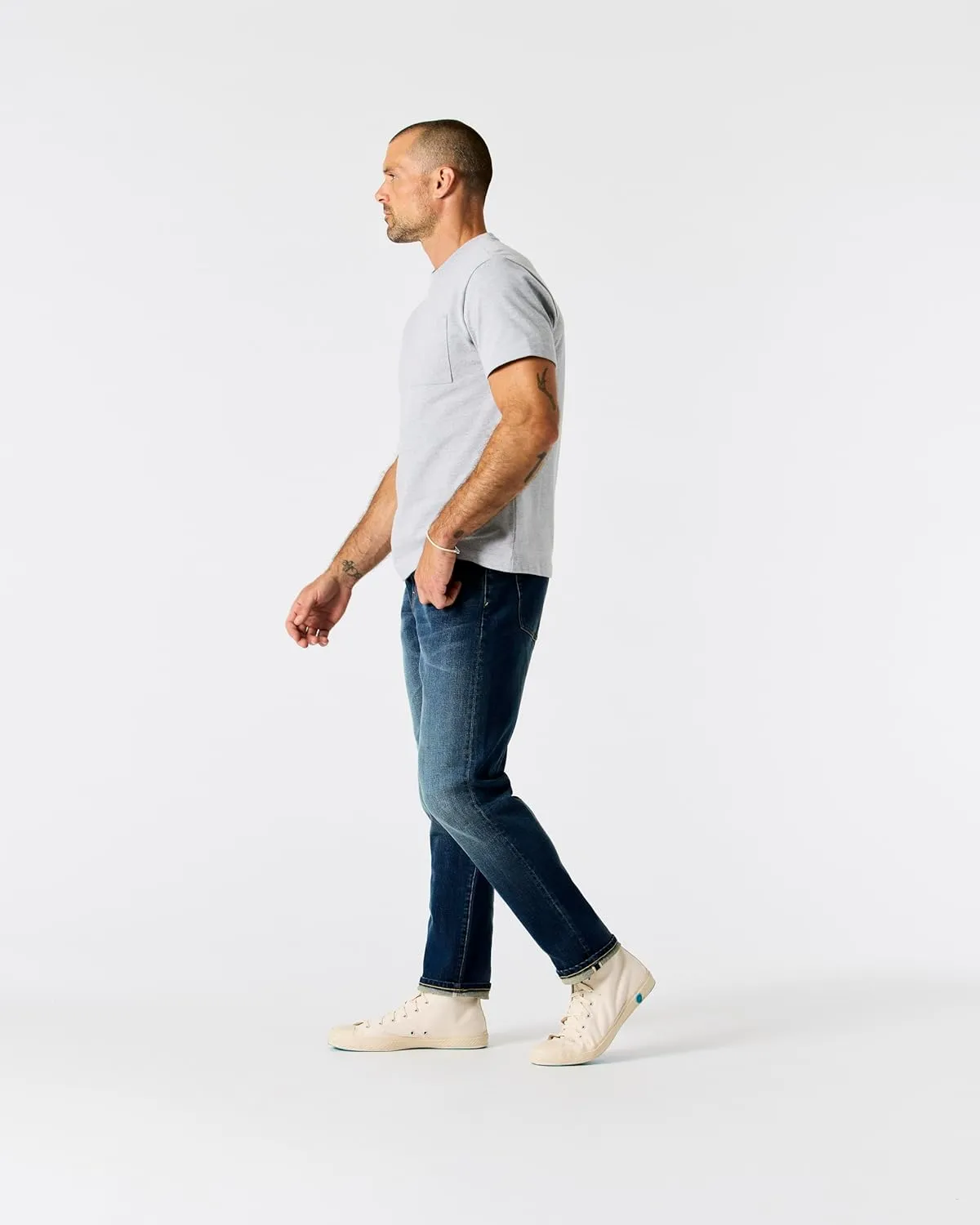 Huckberry Stretch Selvedge Denim Jeans for Men - 11.7 oz Mens Jeans with 1% Stretch, Copper Rivets- Year-Round Men Jeans