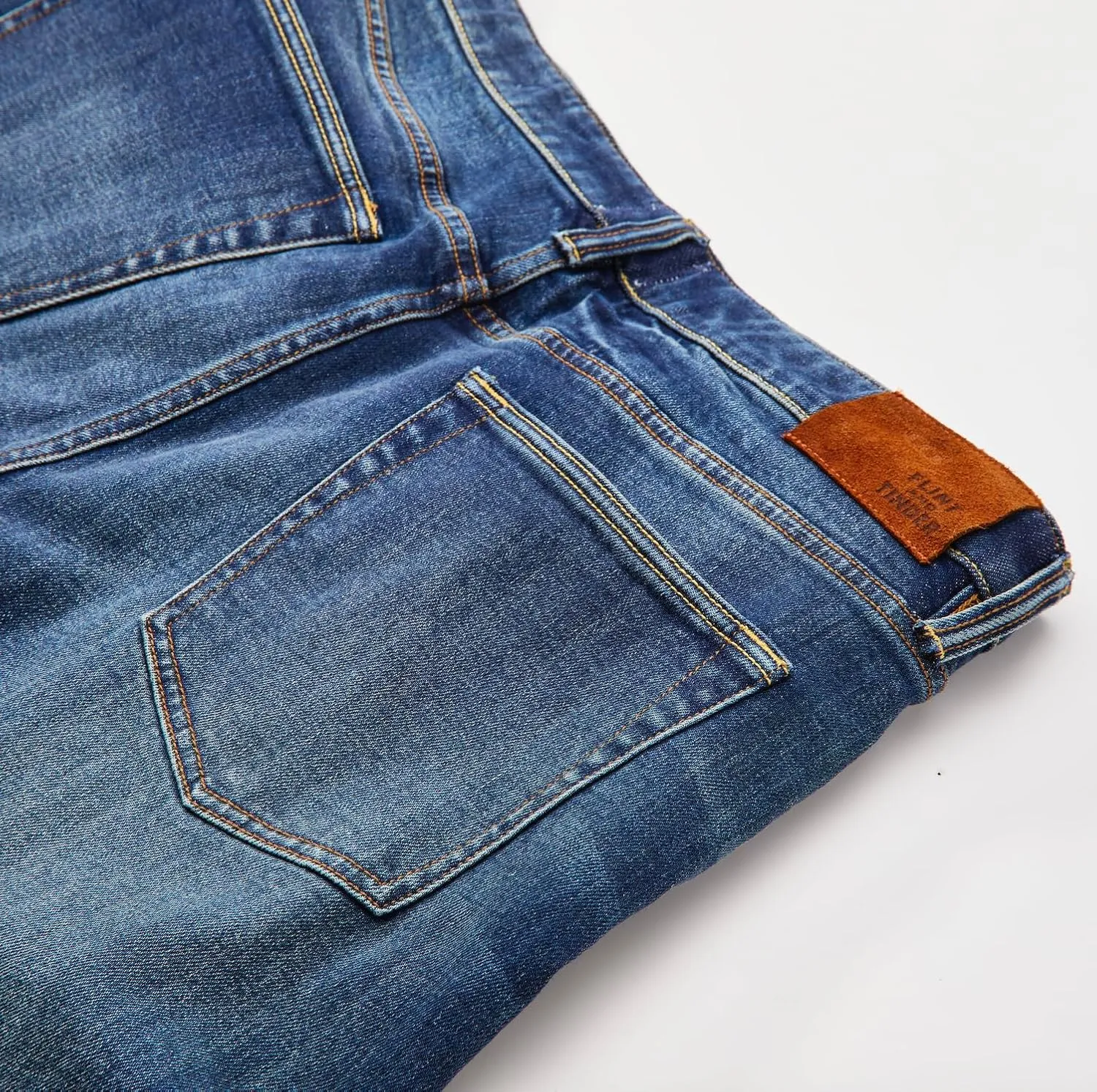 Huckberry Stretch Selvedge Denim Jeans for Men - 11.7 oz Mens Jeans with 1% Stretch, Copper Rivets- Year-Round Men Jeans