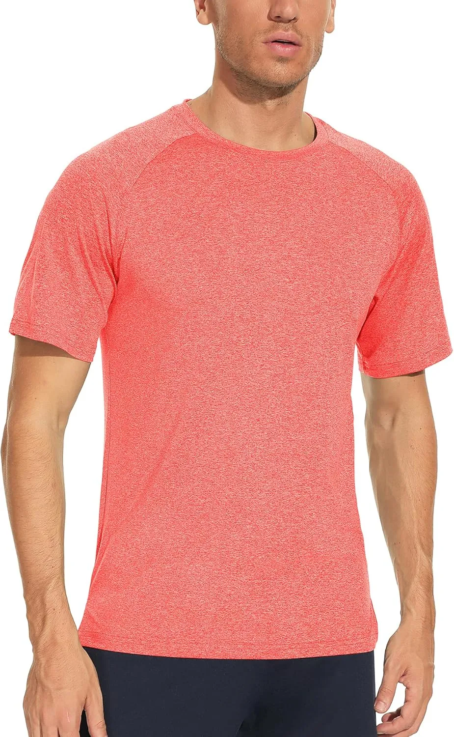 icyzone Workout Shirts for Men, Quick-Dry Athletic Gym Exercise Running Short Sleeves Tee