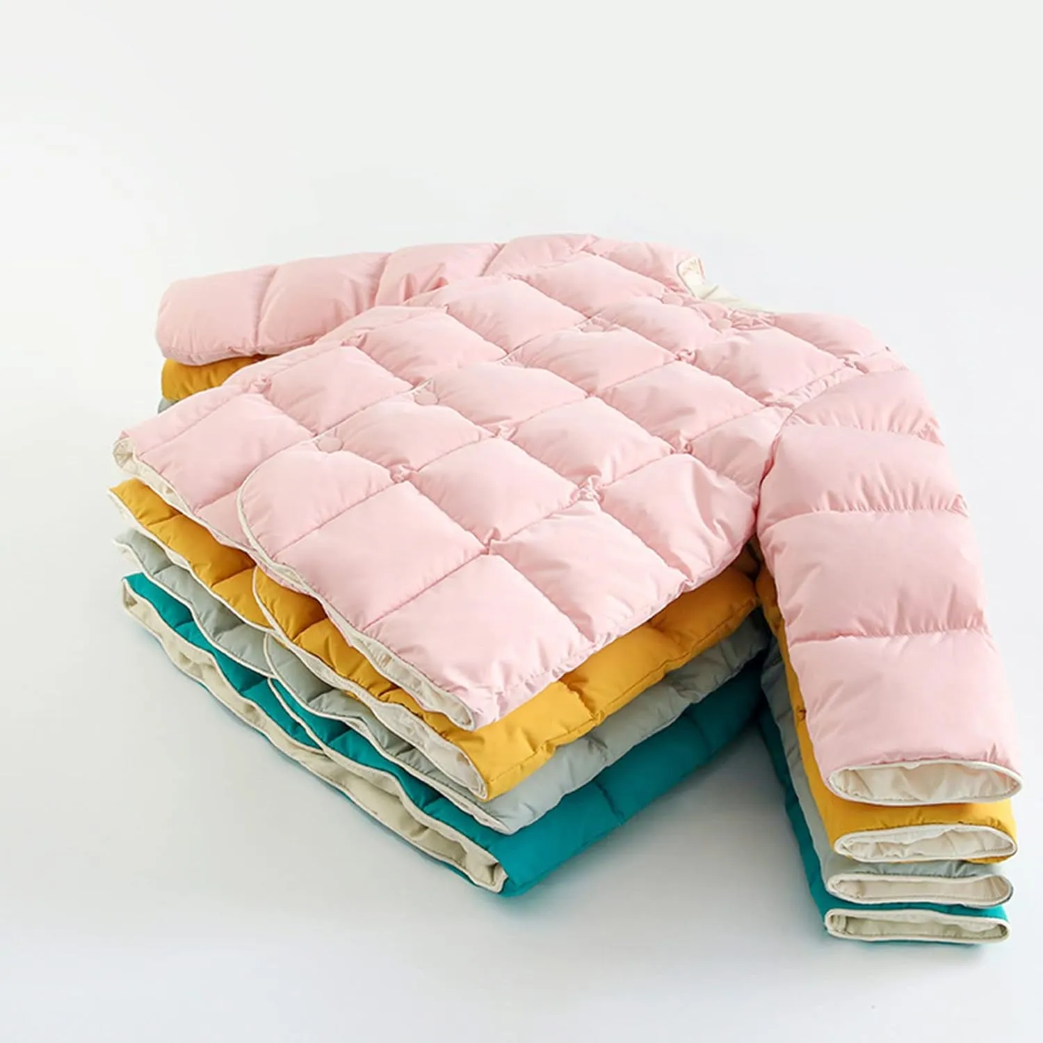 Infant Jacket Kids Toddler Baby Girls Boys Winter Warm Thick Solid Cotton Long Sleeve Padded Clothes Coat Jacket