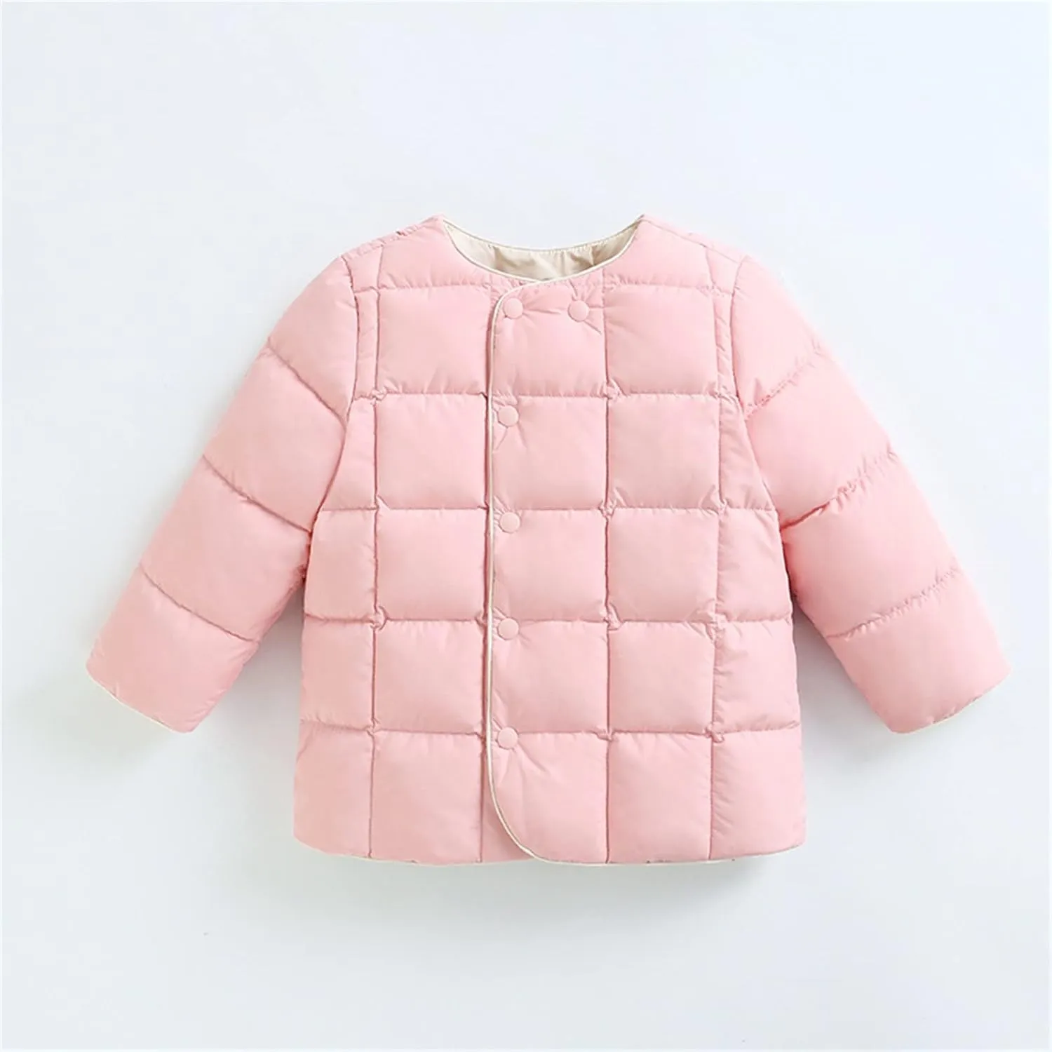 Infant Jacket Kids Toddler Baby Girls Boys Winter Warm Thick Solid Cotton Long Sleeve Padded Clothes Coat Jacket