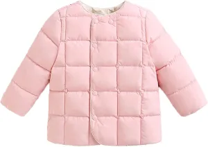 Infant Jacket Kids Toddler Baby Girls Boys Winter Warm Thick Solid Cotton Long Sleeve Padded Clothes Coat Jacket