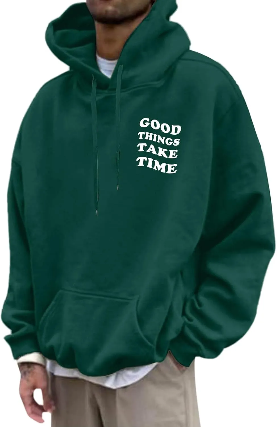 Jesus Saves Letter Print Hoodies for Men Christian Pullover with Pocket Faith Hooded Sweatshirt Religious Oversized Tops