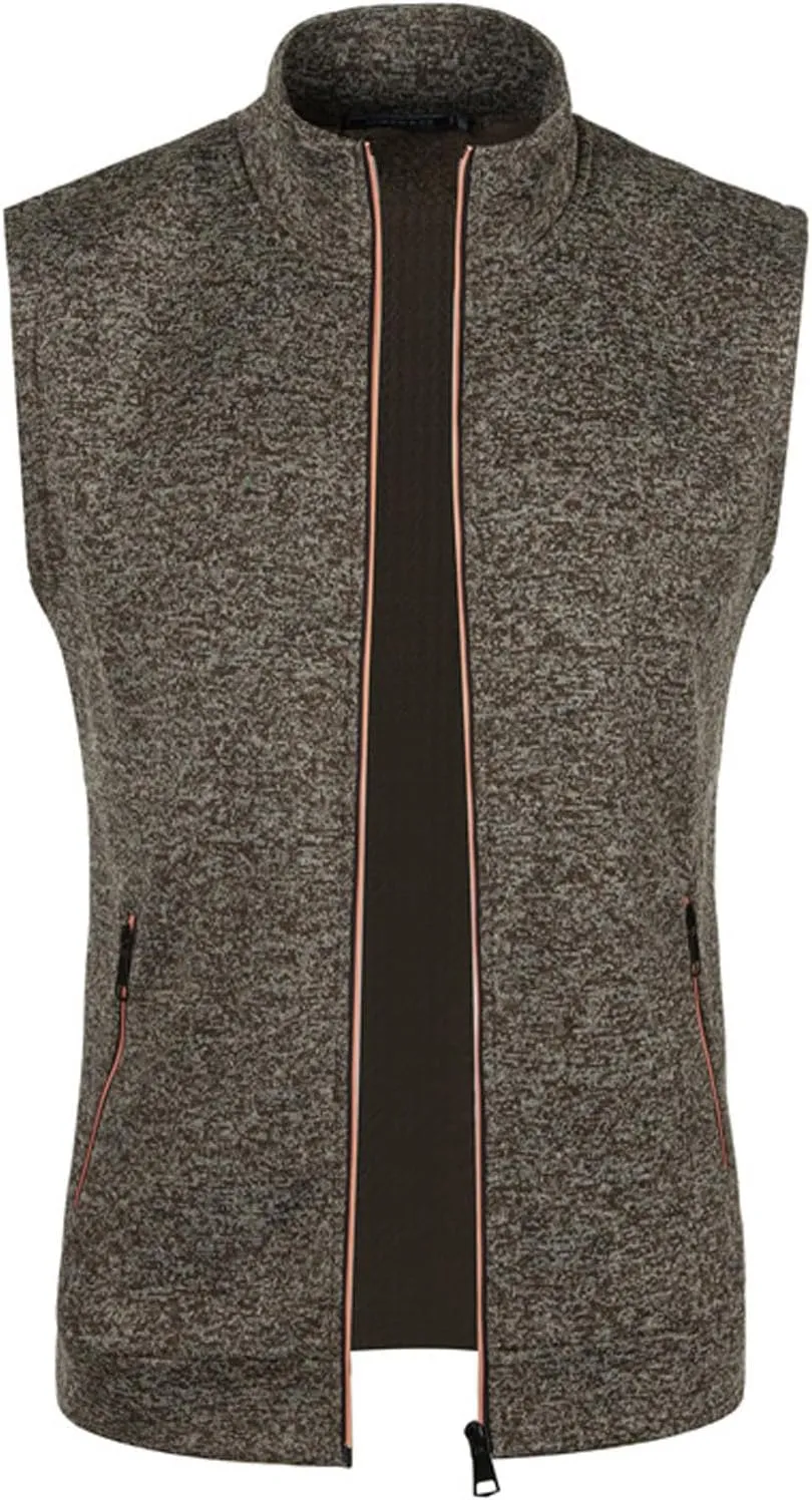 jsaierl Men's Casual Stand Collar Vest Full Zip Up Jacket Coat Vest Lightweight Slim Fit Vest Jackets with Zipper Pockets