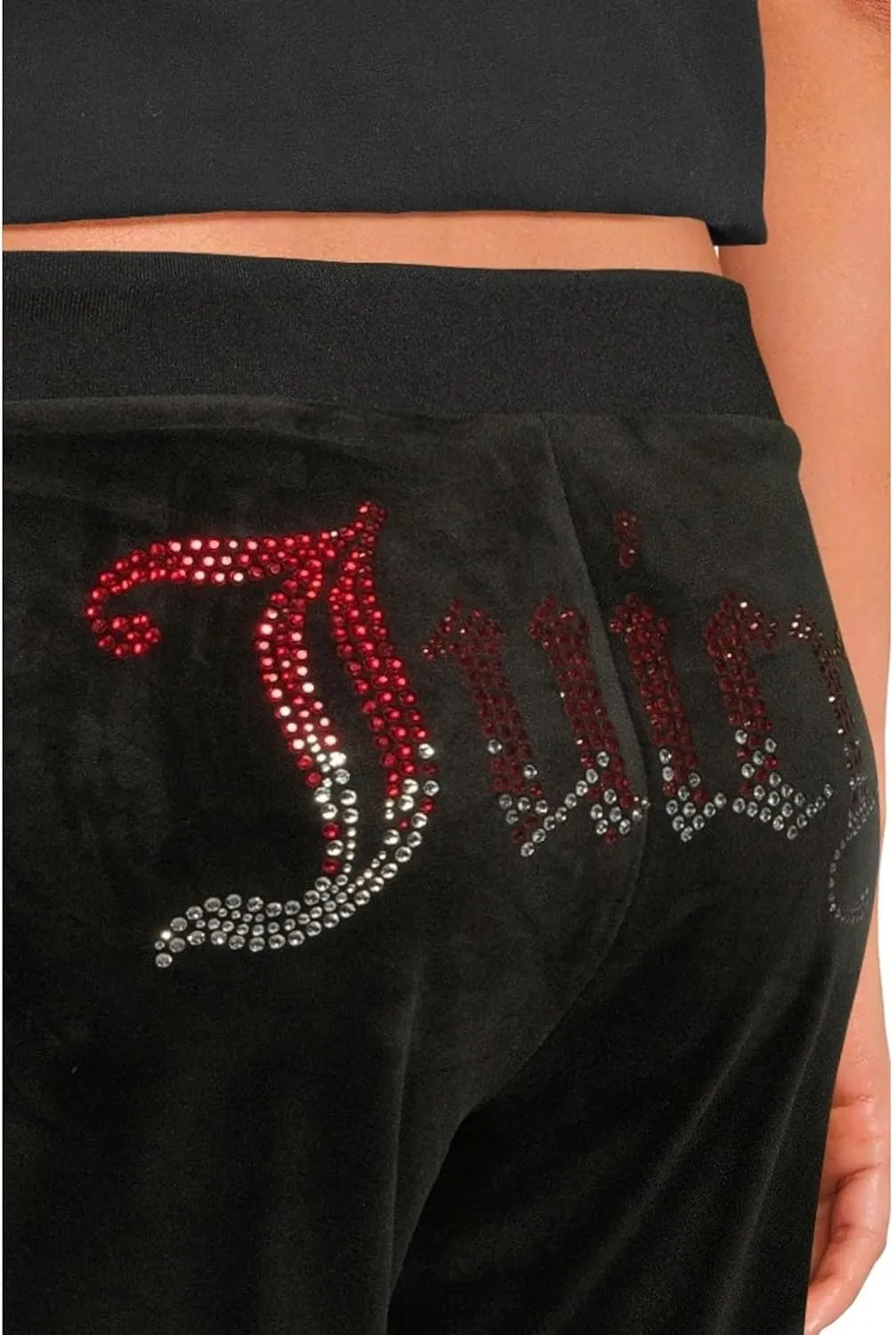 Juicy Couture Women's Ombre Hotfix Classic Velour Pants