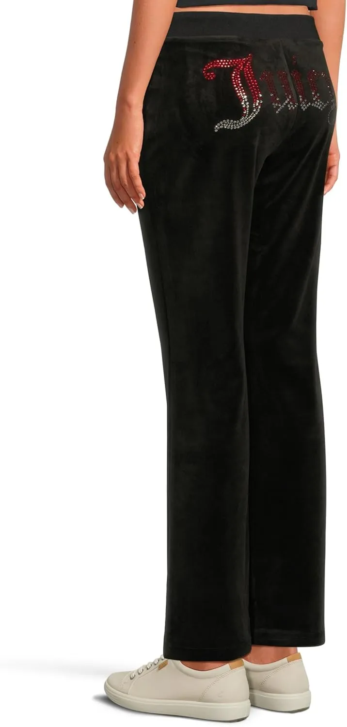 Juicy Couture Women's Ombre Hotfix Classic Velour Pants