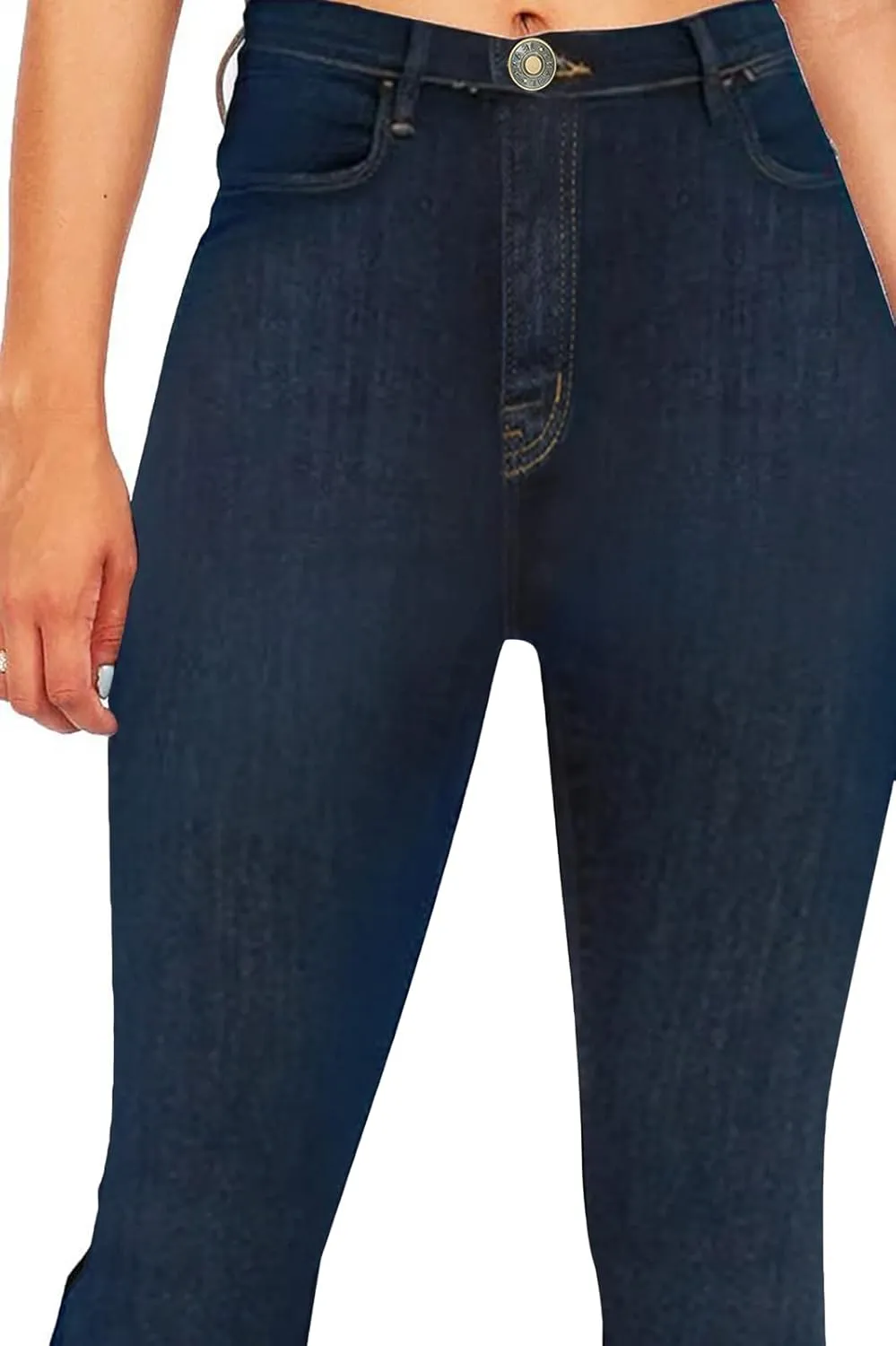 KDF Flare Jeans for Women Women's Bootcut Bell Bottom Jeans High Waisted Stretch Slimming Bell Bottoms Jeans