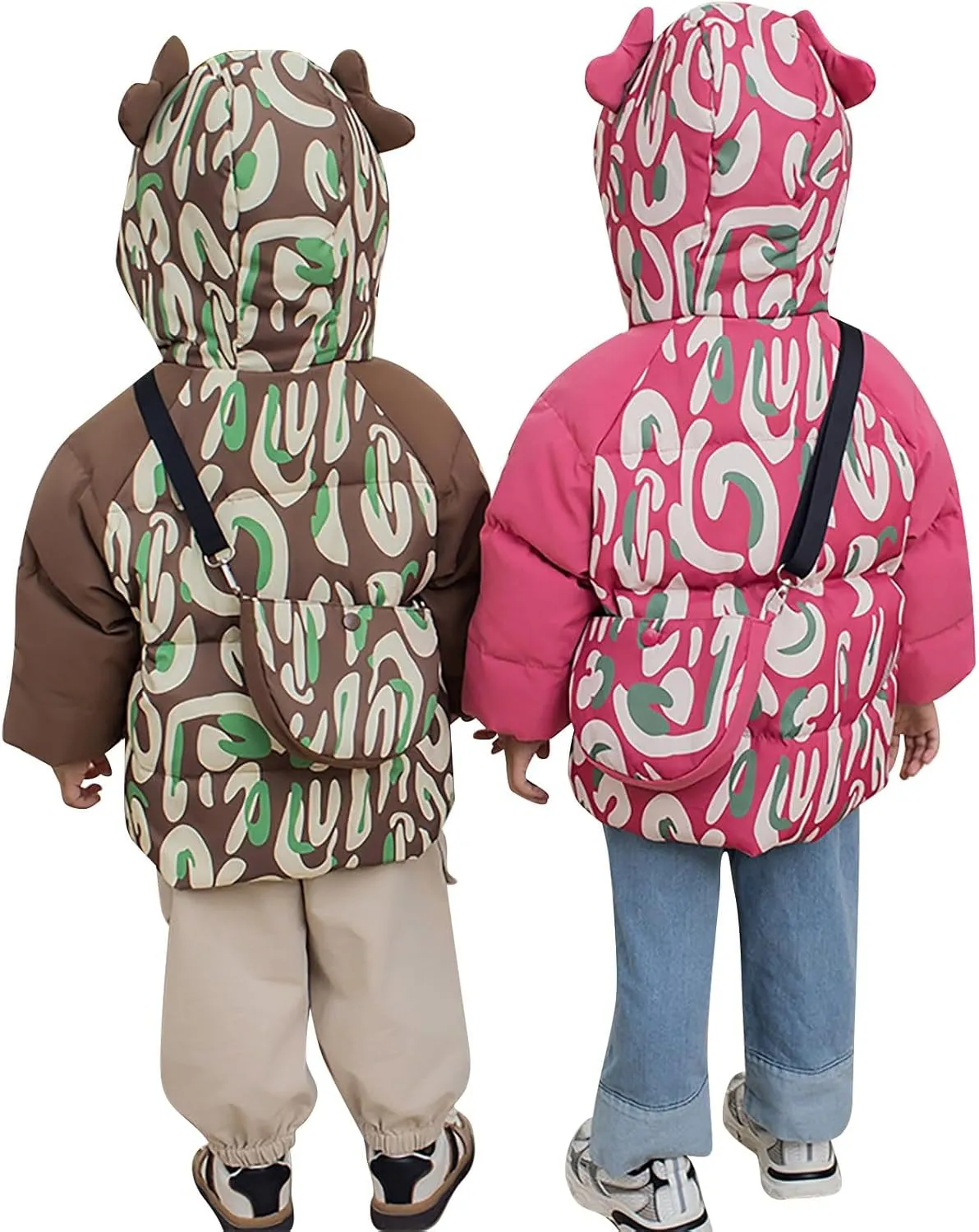 Kids Toddler Baby Girls Boys Winter Warm Thick Solid Cotton Long Sleeve Padded Jacket Coat Clothes Boys down Jacket