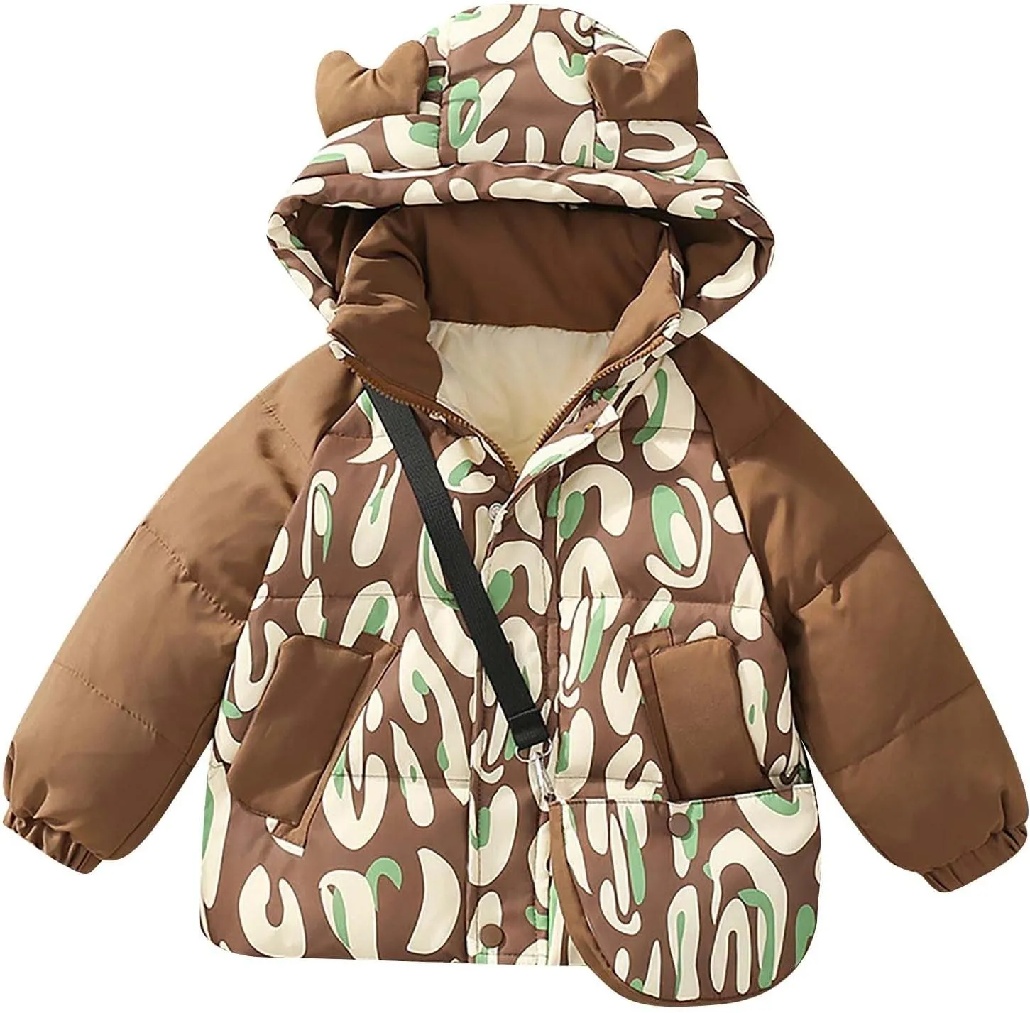 Kids Toddler Baby Girls Boys Winter Warm Thick Solid Cotton Long Sleeve Padded Jacket Coat Clothes Boys down Jacket