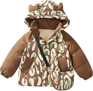 Kids Toddler Baby Girls Boys Winter Warm Thick Solid Cotton Long Sleeve Padded Jacket Coat Clothes Boys down Jacket