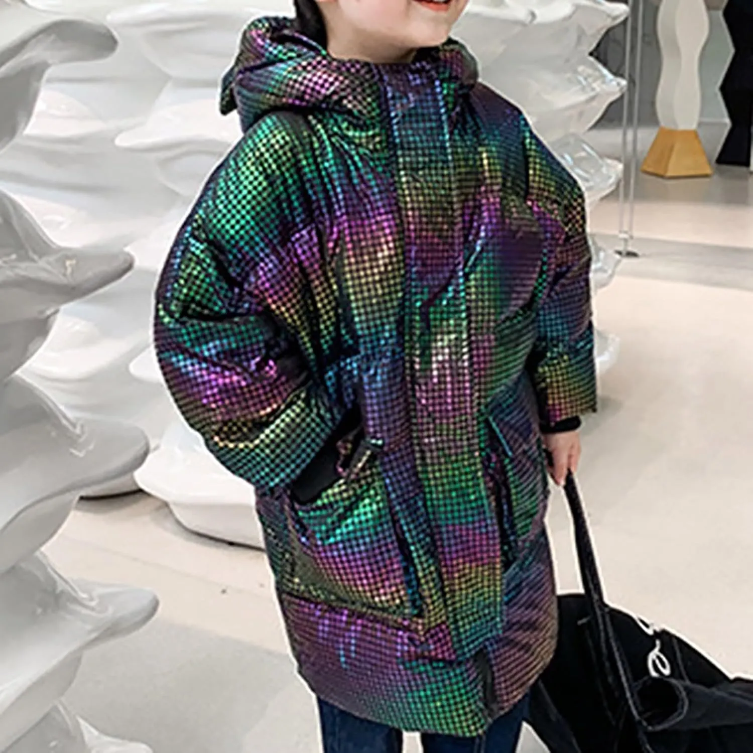Kids Toddler Baby Girls Boys Winter Warm Thick Solid Cotton Long Sleeve Padded Jacket Coat Clothes Boys Fall Jacket