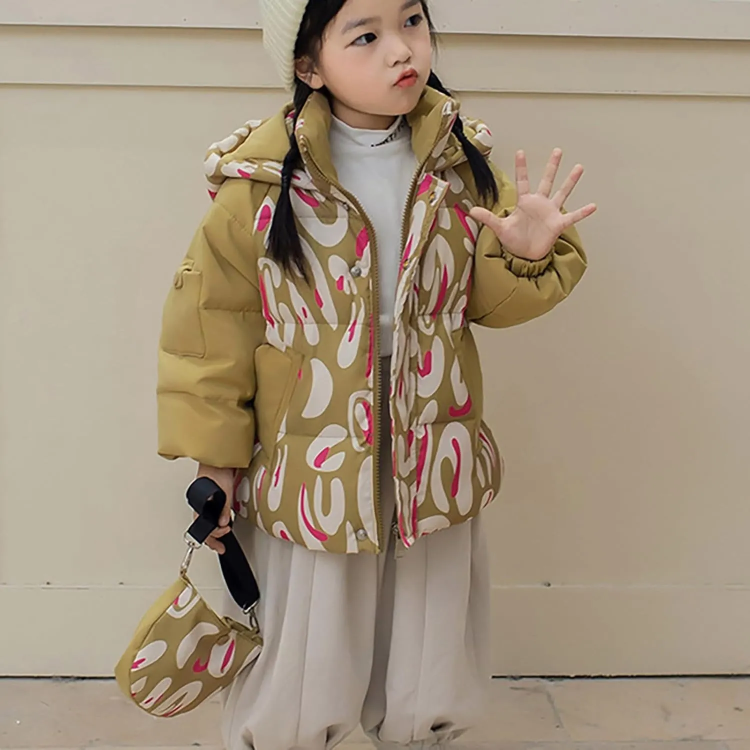 Kids Toddler Baby Girls Boys Winter Warm Thick Solid Cotton Long Sleeve Padded Jacket Coat Fall Winter Coats for Boys